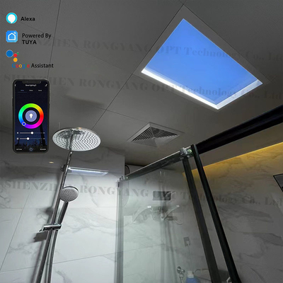 Beli Panel Lampu Langit-langit Bentuk persegi panjang Mensimulasikan Cahaya siang untuk Rumah pembuatan online