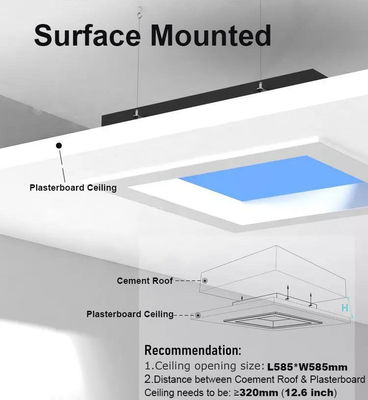 Beli Lampu malam panel datar 75W untuk aplikasi serbaguna CCT 2100K-7500K pembuatan online