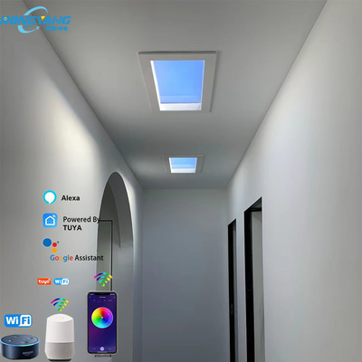 Beli CCT 2700K-6500K Buatan LED Skylight Ceiling 50W 110VDC Tahan Lama pembuatan online
