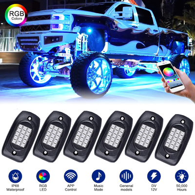 Beli Lampu Rock RGB Underglow Tahan Karat Serbaguna Tahan Lama Untuk Perahu pembuatan online