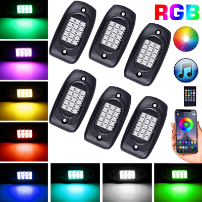 Beli Remote Control LED RGB Rock Lights Tahan Lama Stabil Untuk Sepeda Motor pembuatan online