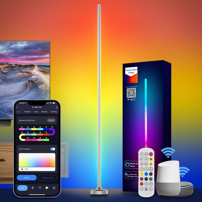 Beli Hotel Office LED RGB Corner Lamp Bahan Aluminium Silica Gel pembuatan online
