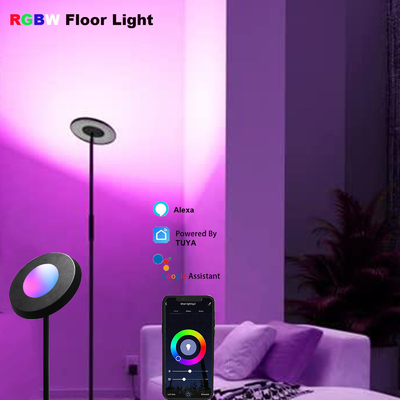 Beli CCT 2700K-5000K RGB Corner Floor Lamp Kontrol Suara Alexa 24V Dimmable pembuatan online