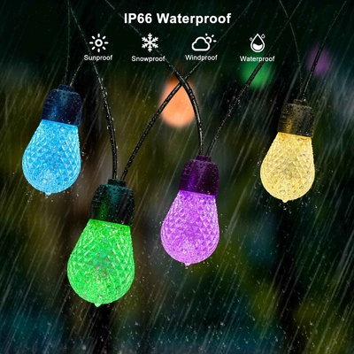 Beli IP65 Waterproof RGB String Light Outdoor Shatterproof 48FT Dimmable pembuatan online