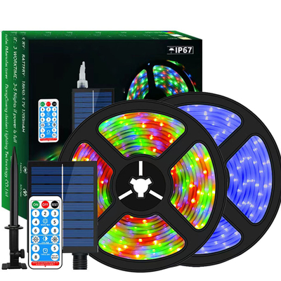 Beli Self Adhesive Waterproof Solar Strip Light Outdoor 2835 SMD RGB CCT 2700K-6500K pembuatan online