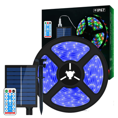 Beli ROHS Praktis Solar Strip Light Outdoor 2835 SMD Remote Control pembuatan online