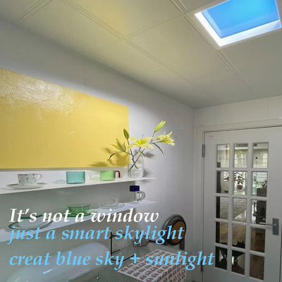 Beli UV Gratis LED Faux Skylight Panel Artificial Daylight Circadian Rhythm Blue Sky Therapy pembuatan online
