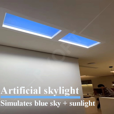 Beli 120x30 Faux Daylight Artificial Skylight Panels Pencahayaan Sirkadian Kesehatan pembuatan online