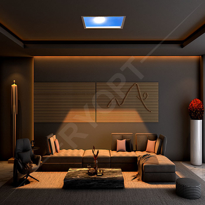 Beli Lampu Langit Biru Buatan Smart Tuya Panel Langit-langit LED Langit-langit 350W pembuatan online