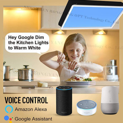 AC 100 240V Lampu Panel Langit-langit LED Dikendalikan oleh App Remote Dirancang untuk pencahayaan komersial profesional