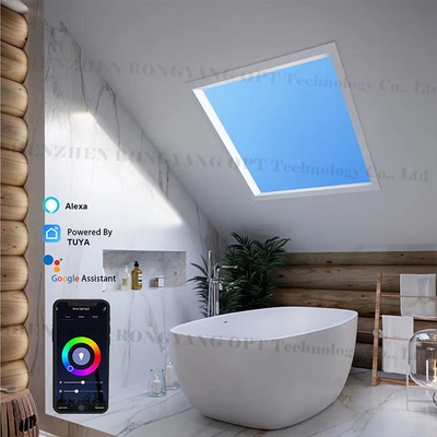 CCT 6500K 1200x300 Buatan LED Skylight DIY Tuya Alexa Kontrol Suara
