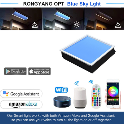 Smart Dimmable LED Ceiling Panel Light, remote-controlled, sempurna untuk ruang komersial
