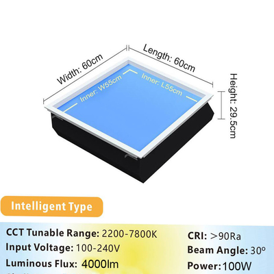 Lampu langit-langit LED buatan 50W Umur panjang 50000 jam untuk pencahayaan hemat energi