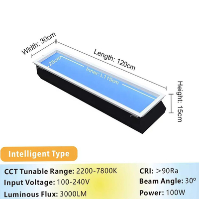 Dua Mode CCT Suara diaktifkan Lampu langit buatan LED dengan remote control