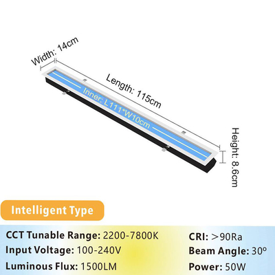 50W Skylight LED Panel Light 86mm Tipis 2000LM 100-240V L1150 XW 140 X H86mm