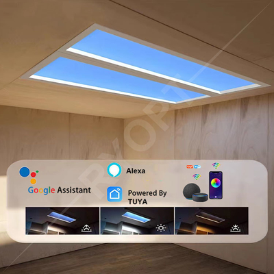 Tuya Wi-Fi Control LED Skylight Panel 2100-7000K Suhu Warna 6000LM Lampu