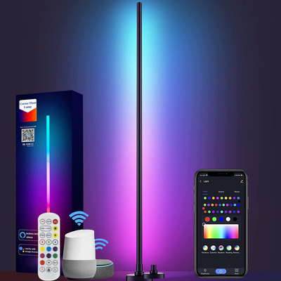 Nordic Modern RGB LED Lampu Lantai Indoor Dimmable WiFi Alexa Voice Control