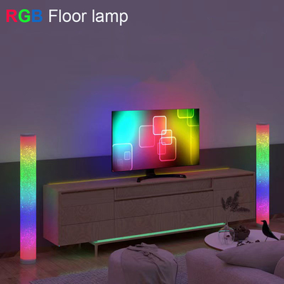Kontrol Aplikasi Lampu Lantai Sudut RGB Berdiri yang Dapat Diredupkan ‎44.5x14x14CM