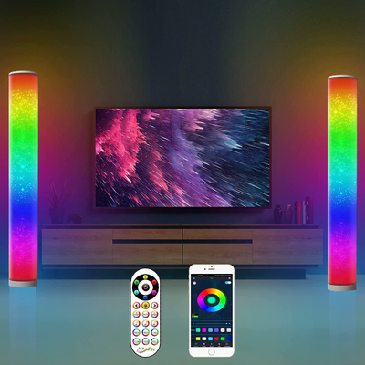 16 Juta Warna Mengubah RGB Corner Floor Lamp Smart WiFi Kontrol Alexa Tuya