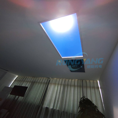 Panel Langit LED 6500K Praktis, Jendela Palsu 60HZ Dengan Sinar Matahari Buatan