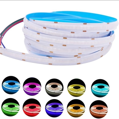 Digital 630LED/M PCB RGB COB LED Strip 12V 15W Lebar 10mm Tahan Lama