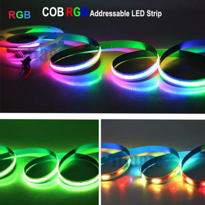 Lampu Strip LED Berubah Warna Praktis, Strip RGB Beralamat Dapat Diredupkan