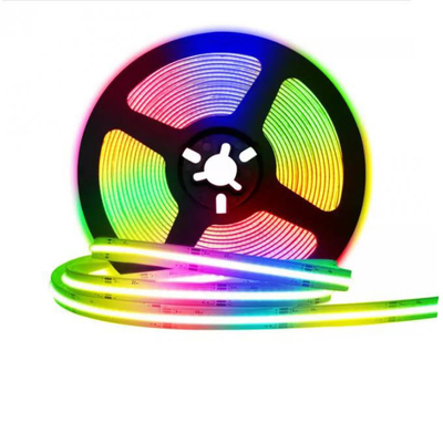OEM Outdoor RGB COB LED Strip 12V Tahan Air Untuk Pohon Natal