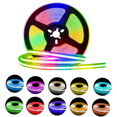 ROHS COB RGB LED Strip Praktis, Strip Lampu LED Berwarna Multiscene
