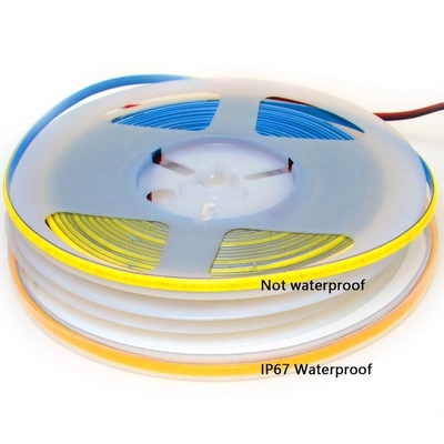 Cuttable 24V PCB COB LED Strip Light Panjang 10M 5M 320LED/M Remote Control