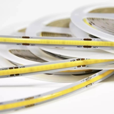 320LED/M 2700K COB LED Strip Light 180 Sudut Fleksibel 24V Putih Hangat