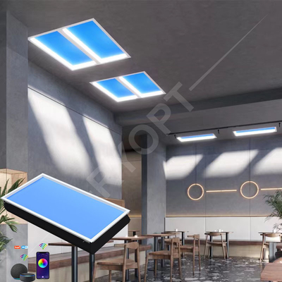 Panel Siang Hari Buatan 200W Praktis 120x60 RGB Tersembunyi Dipasang