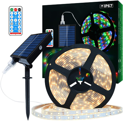 2835 Lampu Pita LED Surya Dimmable, Lampu Strip LED Tenaga Surya Multiscene