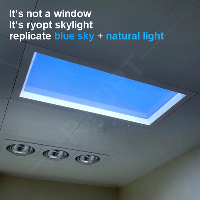 2x2 Slim Square Led Sky Ceiling Panel 220V Buatan Daylight Blue Sky Light Dali 1V-10V