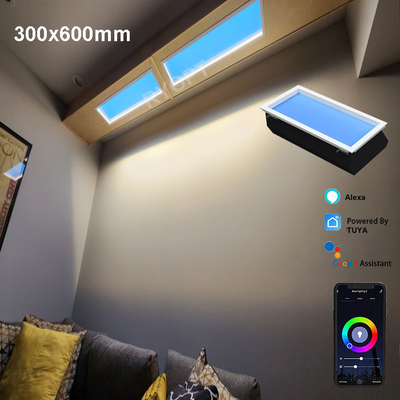2200K-7800K Lampu langit-langit LED buatan dengan Cct Adjustable dan dukungan kontrol suara