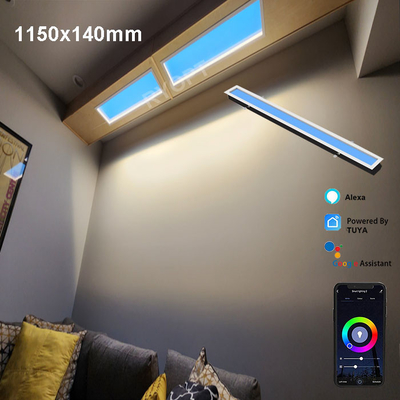 3.6A Panel LED Lampu Langit-langit buatan saat ini dengan Tuya WiFi BT Control Panel LED Lampu Langit-langit palsu