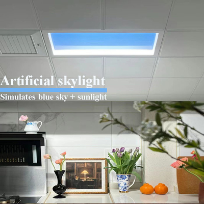 Panel Skylight Faux Siang Hari Buatan Langit-langit 100W Tersembunyi Dipasang Dimmable