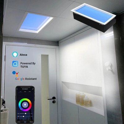 Sirkadian Rhythm Panel sinar matahari buatan Dali Control LED Skylight Panel 600x1200