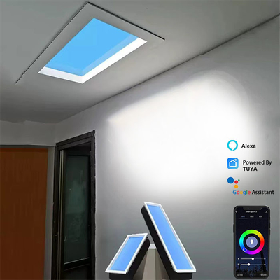 3.6A LED Skylight Panel 2100-7000K Suhu Warna 6-10 Meter persegi Daerah yang Dipancarkan