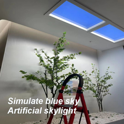 UL Coelux Lampu langit-langit buatan Lampu jendela palsu 600x600 15cm Pencahayaan Sirkadian