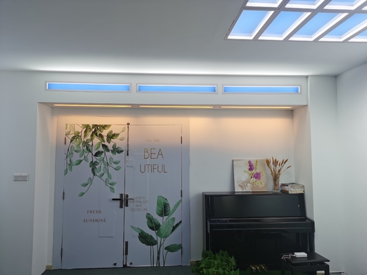 Pencahayaan luas Lampu langit-langit LED buatan dengan arah cahaya 30° Pencahayaan tahan lama