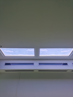 Aluminium lampu langit-langit LED dengan tahan lama aluminium rumah dan cahaya suhu warna 2100K-7500K