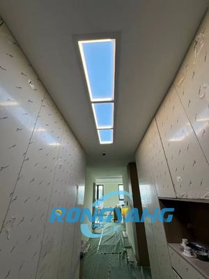 Bingkai Jendela Realistis Jendela Palsu Lampu, 100-240V UKCA Pencahayaan Dekoratif Dalam Ruangan