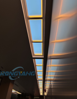 Smart-Control Ultra Slim LED Skylight Panel Warna & Temp Tunabl untuk Rumah dan Lampu Komersial
