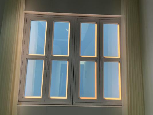 160W Brightness Engineered Smart Window Light Dimmable, Flicker-Free, Simulasi Cahaya siang hari untuk interior tanpa jendela